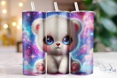 Bear 20oz Tumbler Wrap Sublimation Product Image 1
