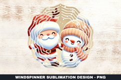 Christmas Wind Spinner Sublimation Design Product Image 1