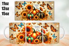 Pumpkin Season Mug Wrap Sublimation 11oz, 12oz, 15oz Product Image 1