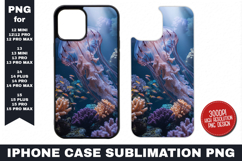 Jellyfish iPhone Case Sublimation PNG | Sublimation Product Image 1