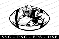 Football SVG | SVG Cut files | Cricut Product Image 1