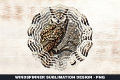 Owl Wind Spinner Sublimation Design Product Image 1