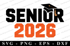 Senior 2026 svg | Graduation Svg | Svg cut file Product Image 1