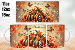 Pumpkin Season Mug Wrap Sublimation 11oz, 12oz, 15oz Product Image 1