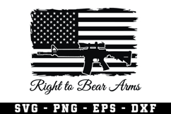 American Flag USA Svg, 2nd Amendment Svg Product Image 1
