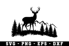 Deer Svg | Forest Svg | Svg Cut File Product Image 1
