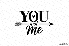 You and me SVG | SVG Cut files | Cricut Product Image 1