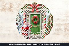 Christmas Wind Spinner Sublimation Design Product Image 1