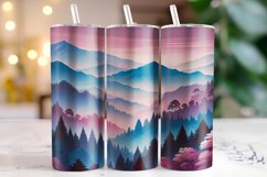 Abstract Mountains 20oz Tumbler Wrap Sublimation Product Image 1