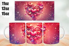 Happy Valentine Day Mug Wrap Sublimation 11oz, 12oz, 15oz Product Image 1