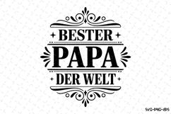 Bester Papa svg | Father&#039;s day Svg | Svg Files for Cricut Product Image 1