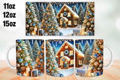 Christmas Mug Wrap Sublimation 11oz, 12oz, 15oz Product Image 1