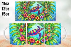 Turtle Mug Wrap Sublimation 11oz, 12oz, 15oz Product Image 1