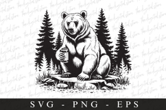 Bear Svg | Camping Svg | Svg Cut Files Product Image 1