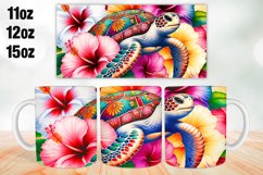Turtle Mug Wrap Sublimation 11oz, 12oz, 15oz Product Image 1