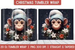 Christmas Tumbler Wrap | Christmas Sublimation | Tumbler Product Image 1