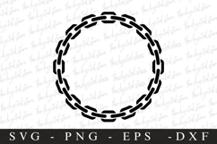 Chains Circle SVG | SVG Cut files | Cricut Product Image 1