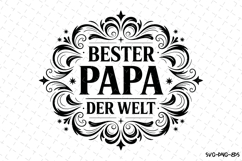 Bester Papa svg | Father&#039;s day Svg | Svg Files for Cricut Product Image 1