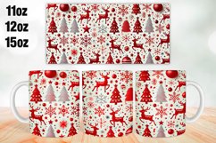 Christmas Mug Wrap Sublimation 11oz, 12oz, 15oz Product Image 1
