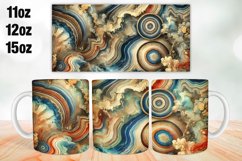 Marble Mug Wrap Sublimation 11oz, 12oz, 15oz Product Image 1