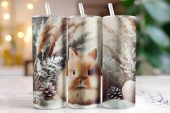 Christmas Bunny Tumbler Wrap | Christmas | Sublimation Product Image 1