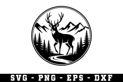 Deer Svg | Forest Svg | Svg Cut File Product Image 1