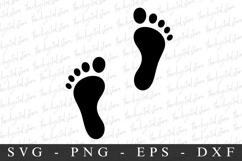 Foot Print SVG | SVG Cut files | Cricut Product Image 1