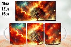 Tree Mug Wrap Sublimation 11oz, 12oz, 15oz Product Image 1