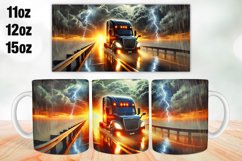 Truck Mug Wrap Sublimation 11oz, 12oz, 15oz Product Image 1
