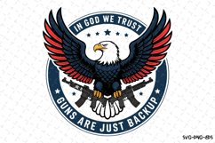 In God we trust Svg Design | Svg Cut Files | Cricut Product Image 1