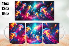 Jellyfish Mug Wrap Sublimation 11oz, 12oz, 15oz Product Image 1