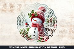 Christmas Wind Spinner Sublimation Design Product Image 1