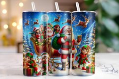 Christmas Santa Tumbler Wrap | Christmas | Sublimation Product Image 1