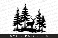 Deer Svg | Camping Svg | Svg Cut Files Product Image 1