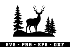 Deer Svg | Forest Svg | Svg Cut File Product Image 1
