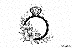 Ring SVG | SVG Cut files | Cricut Product Image 1