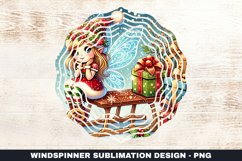 Christmas Fairy Wind Spinner Sublimation Design Product Image 1