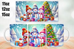 Christmas Mug Wrap Sublimation 11oz, 12oz, 15oz Product Image 1