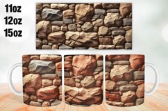 Stones Mug Wrap Sublimation 11oz, 12oz, 15oz Product Image 1