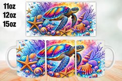 Turtle Mug Wrap Sublimation 11oz, 12oz, 15oz Product Image 1