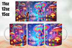 Elephant Mug Wrap Sublimation 11oz, 12oz, 15oz Product Image 1