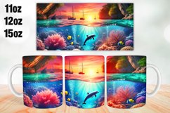 Underwater View Mug Wrap Sublimation 11oz, 12oz, 15oz Product Image 1