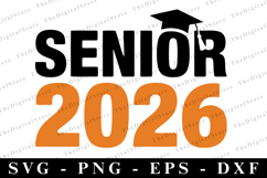 Senior 2026 svg | Graduation Svg | Svg cut file Product Image 1