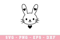 Bunny SVG | SVG Cut files | Cricut Product Image 1