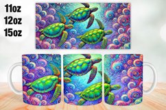 Turtle Mug Wrap Sublimation 11oz, 12oz, 15oz Product Image 1