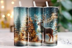 Christmas Deer Tumbler Wrap | Christmas | Sublimation Product Image 1