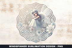 Christmas Fairy Wind Spinner Sublimation Design Product Image 1