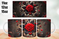 Flowers Mug Wrap Sublimation 11oz, 12oz, 15oz Product Image 1