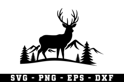 Deer Svg | Forest Svg | Svg Cut File Product Image 1