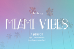 Miami Vibes Sans Product Image 1